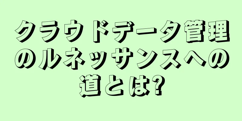クラウドデータ管理のルネッサンスへの道とは?