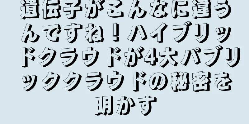 遺伝子がこんなに違うんですね！ハイブリッドクラウドが4大パブリッククラウドの秘密を明かす