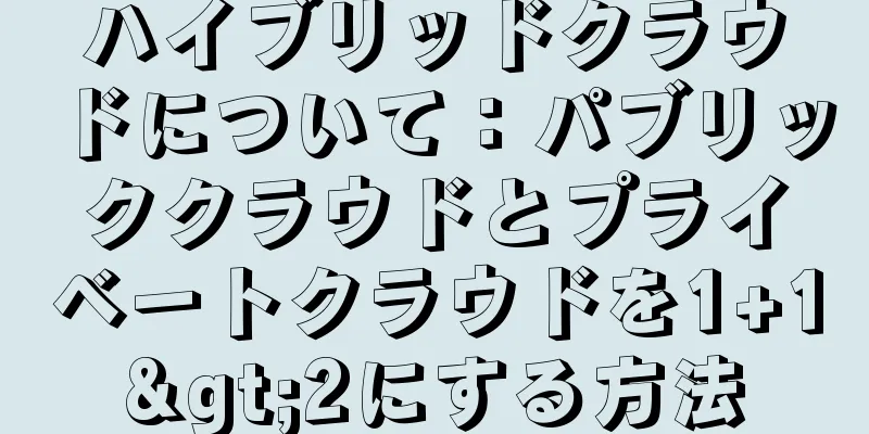 ハイブリッドクラウドについて：パブリッククラウドとプライベートクラウドを1+1>2にする方法