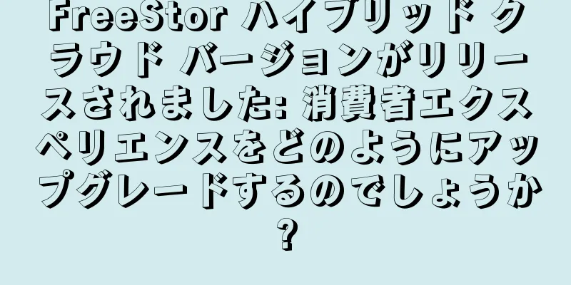 FreeStor ハイブリッド クラウド バージョンがリリースされました: 消費者エクスペリエンスをどのようにアップグレードするのでしょうか?