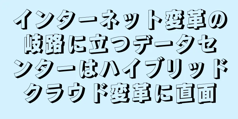 インターネット変革の岐路に立つデータセンターはハイブリッドクラウド変革に直面