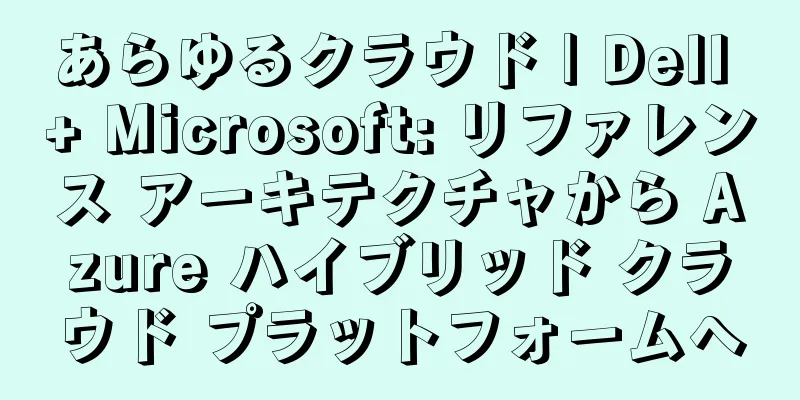 あらゆるクラウド | Dell + Microsoft: リファレンス アーキテクチャから Azure ハイブリッド クラウド プラットフォームへ