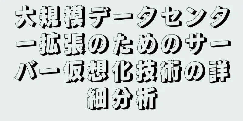 大規模データセンター拡張のためのサーバー仮想化技術の詳細分析