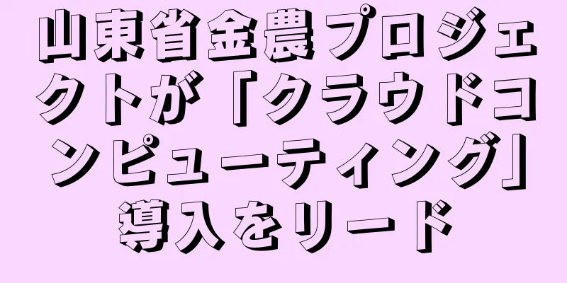 山東省金農プロジェクトが「クラウドコンピューティング」導入をリード
