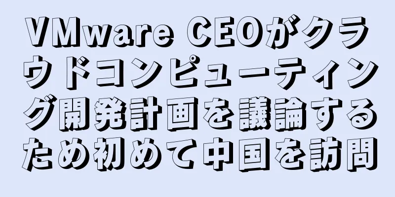 VMware CEOがクラウドコンピューティング開発計画を議論するため初めて中国を訪問