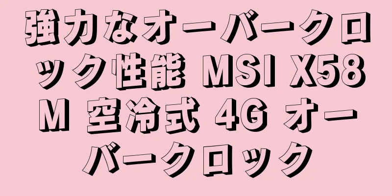 強力なオーバークロック性能 MSI X58M 空冷式 4G オーバークロック