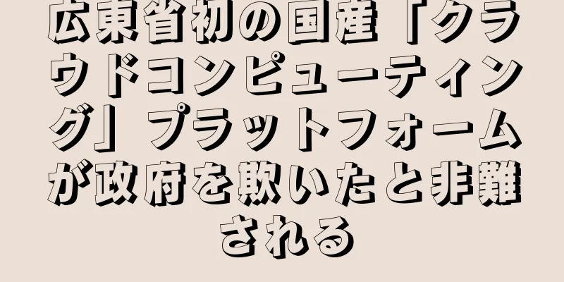 広東省初の国産「クラウドコンピューティング」プラットフォームが政府を欺いたと非難される