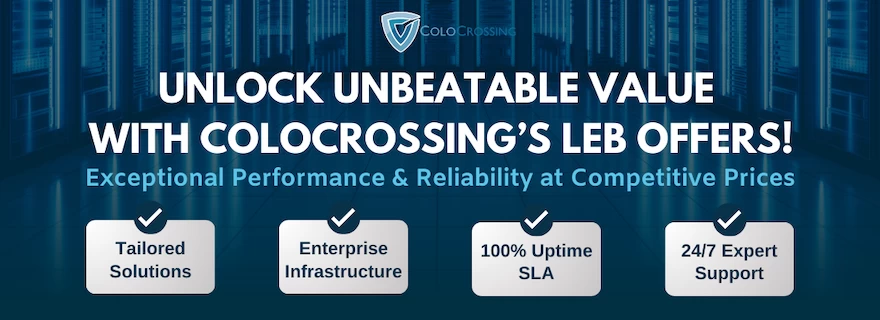 在 ColoCrossing，您只需每月 25 美元即可在布法罗、洛杉矶、达拉斯或芝加哥租用独立服务器！还有超值 VPS 套餐！