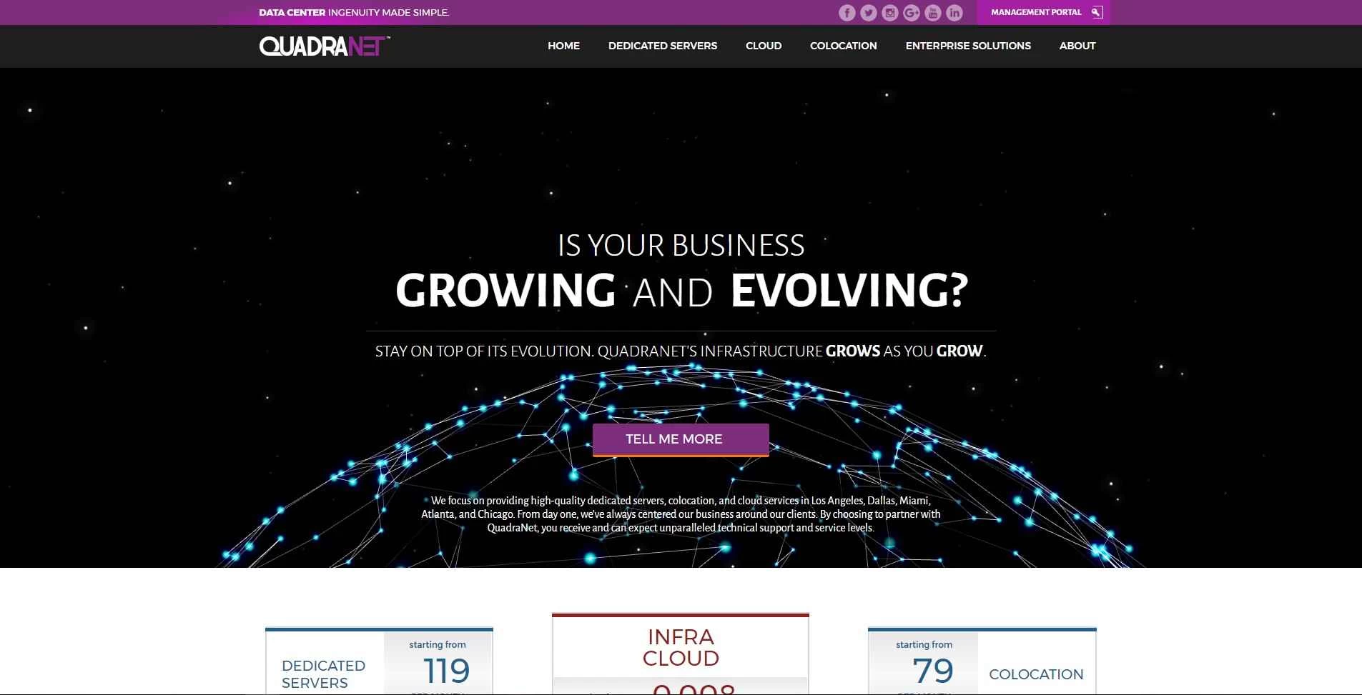 QuadraNet - X3450 四核服务器，带 DDoS 防护，洛杉矶首月仅需 20 美元/月！之后每月 39 美元！