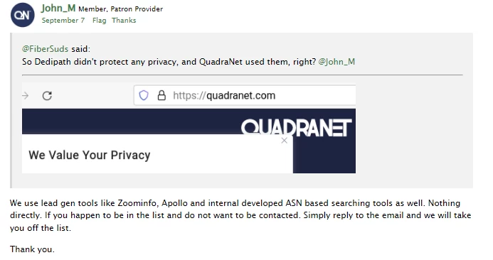 有传言称DediPath的数据库将被出售。