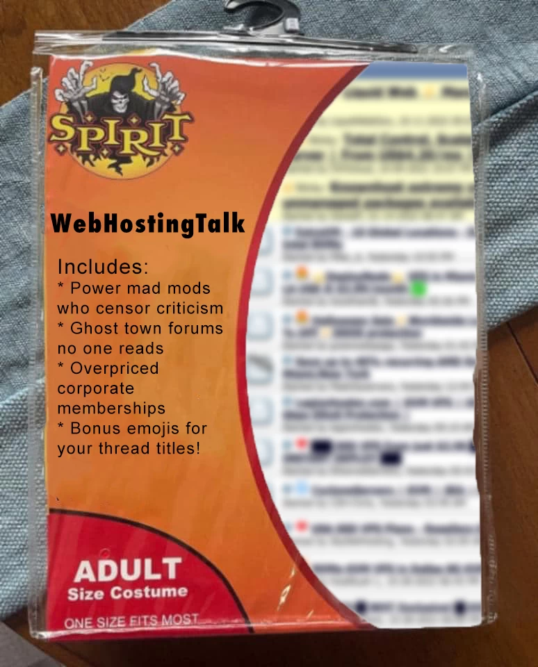 万圣节服装 WebHostingTalk