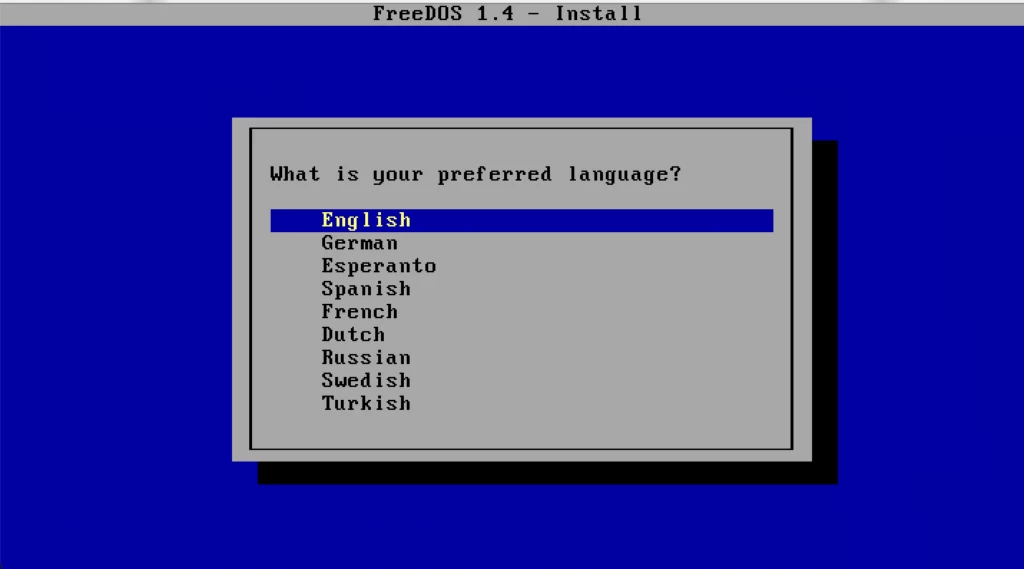 FreeDOS 1.4