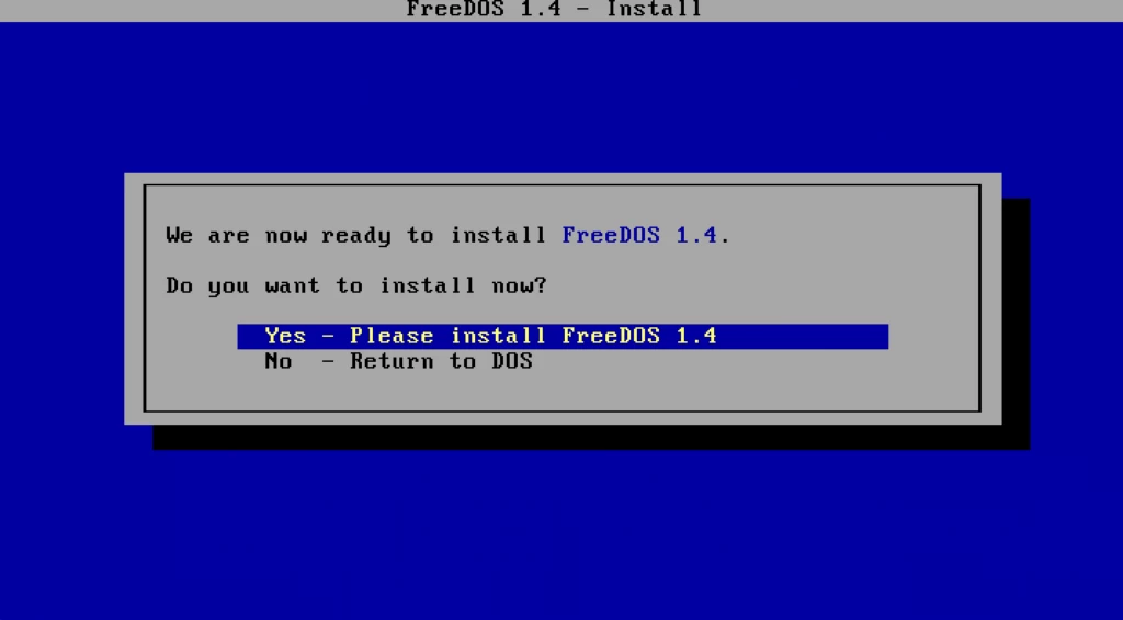 FreeDOS 1.4