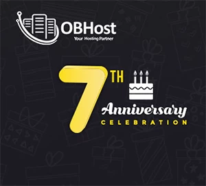 OBHost 七周年庆典太棒了！（共享主机，免费赠送 .com 域名，每年仅需 9.59 美元！）