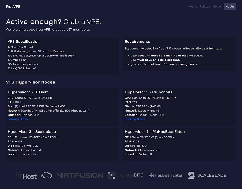 免费VPS赠送：FreeVPS.org正在发展壮大！