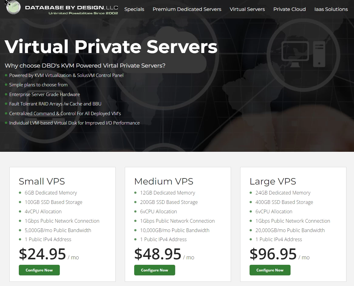 databasebydesign VPS