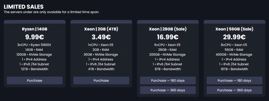 ByteHosting：德国的这些优惠非同寻常，非常棒！