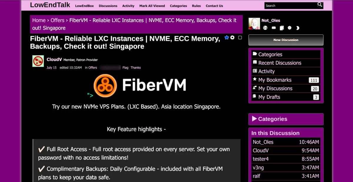 截图显示 CloudV 线程