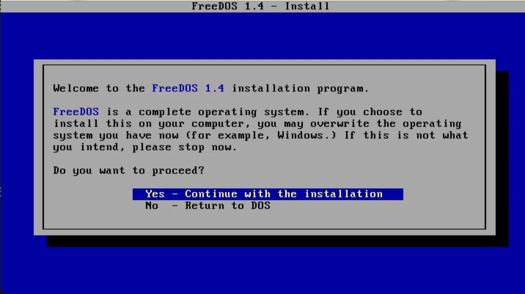 FreeDOS 1.4