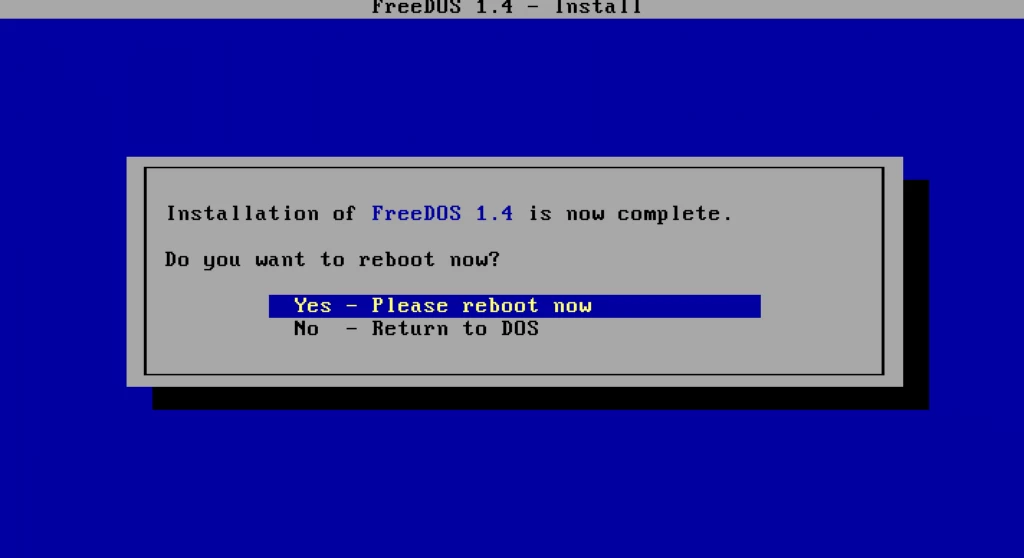 FreeDOS 1.4